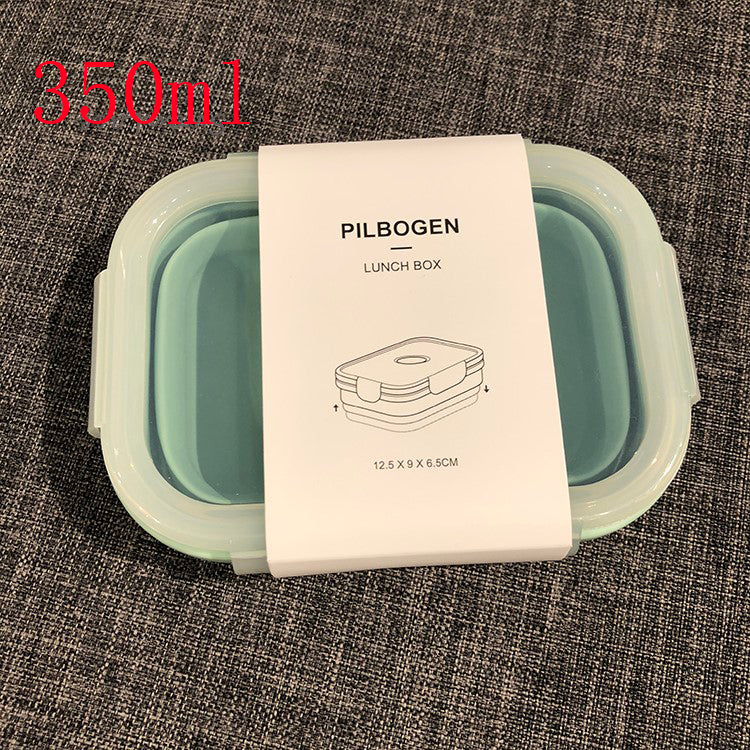 Silicone Lunch Box Crisper Tableware Dining Plate With Cover