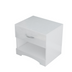 Modern High-gloss Bedside Table Storage Cabinet With One Drawer - Minihomy