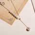 Gold Pearl Necklace Female  Character Natural Freshwater Beads - Minihomy