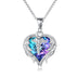 Nurse Gifts for Women 925 Sterling Silver Nurse Necklace with Caduceus Angel Wing Heart Charm