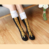 Spring And Autumn Knee Socks Funny Chicken Socks