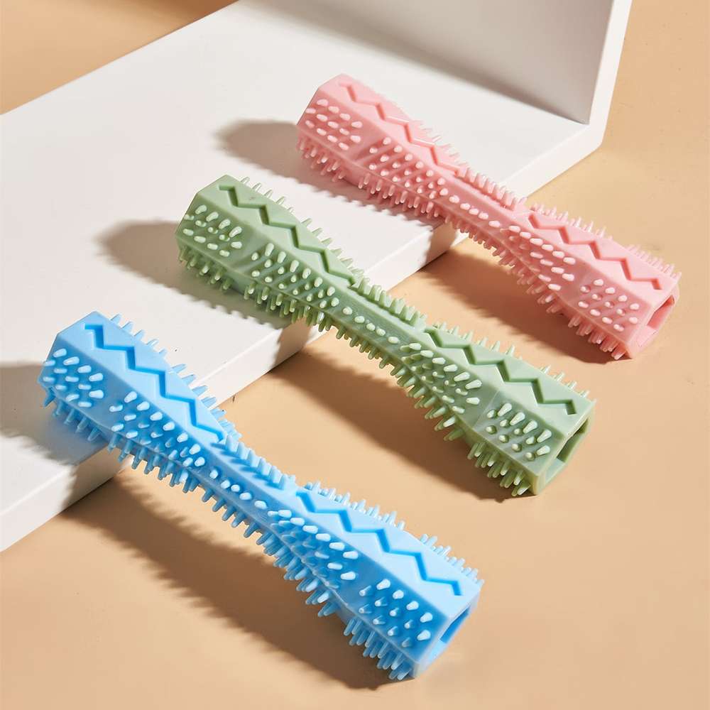 Chewing Dog Chew Toys Dog Toothbrush Teeth Cleaning Kong Dog Toy Pet Toothbrushes Brushing Stick Pet Supplies Puppy Toys - Minihomy