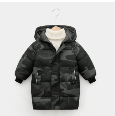 Children's Down Outerwear Winter Clothes Teen Boys Girls Cotton-Padded Parka Coats - Minihomy