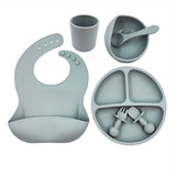 Baby Silicone Cup Spoon Cutlery Set