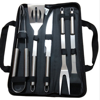 Household Outdoor Portable Portable Cloth Bag Stainless Steel Barbecue Tool Combination - Minihomy