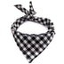 Pet Dog And Cat Plaid Cotton Triangle Scarf - Minihomy