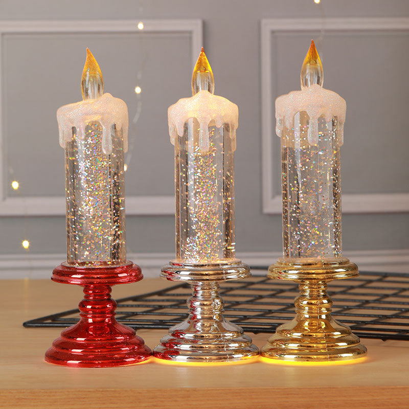 Creative New Year Christmas LED Electronic Sequin Candle Lights