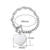 Photo Name Engraved Heart Charm Bracelet For Female Mama Grandma - Minihomy