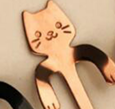 Cross-border 304 Stainless Steel Spoon Cartoon Cat Handle Hanging Coffee Spoon - Minihomy