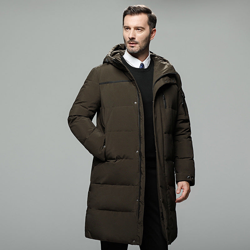 Long padded down jacket for men - Minihomy