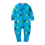 Baby Cotton Cartoon Crocodile Sunflower Pattern Romper - Minihomy