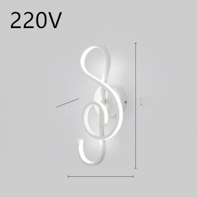 Led wall lamp nordic minimalist bedroom bedside lamp - Minihomy