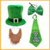 Saint St Patricks Day Green Hat Lucky Costume Accessories Celebration Carnival Props For Irish Party Hat With Beard