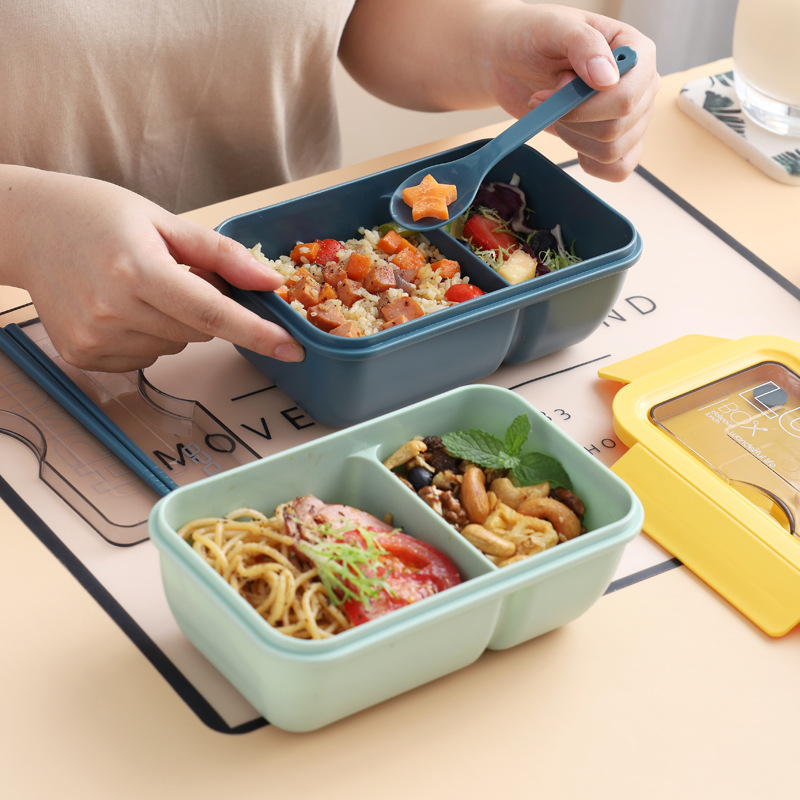 New Japanese-style Single-layer Rectangular Student Lunch Box - Minihomy