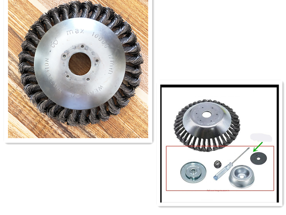 Lawn Mower Head Twist Wire Bowl Wire Rust Removal - Minihomy