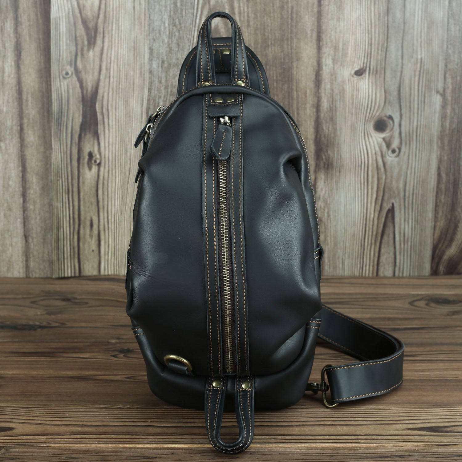 Large-capacity First Layer Retro Cowhide Bag