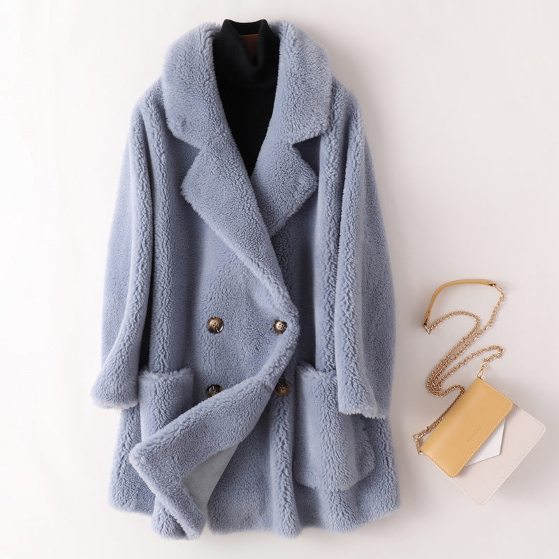 Women's Mid-length Loose Wool Coat