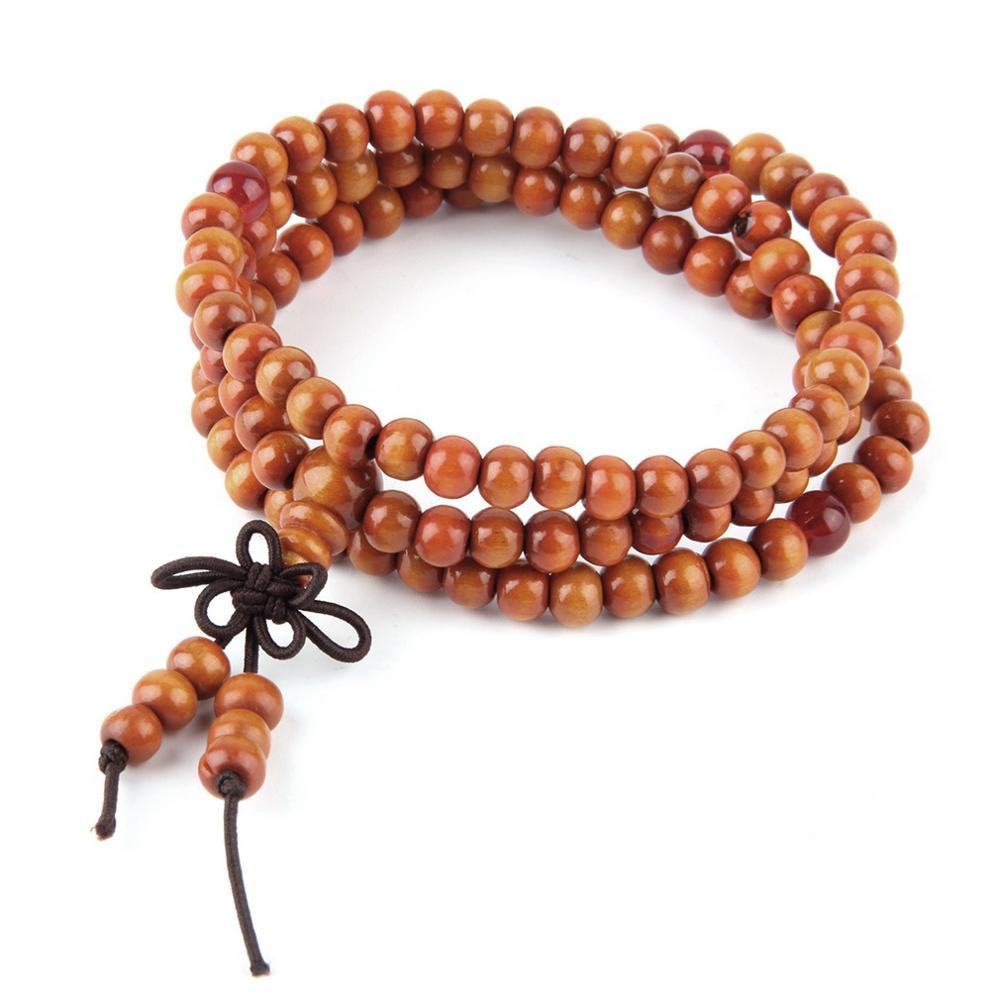 108 Bead Sandalwood Mala - Buddhist Meditation Necklace