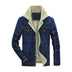 Mens Jeans Jacket Thick Warm Winter Outwear - Minihomy