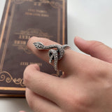 Personalized Retro Simple Carved Snake Ring