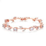 Plated crystal ladies bracelet - Minihomy