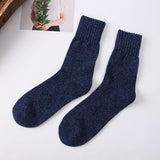 Winter terry wool socks men