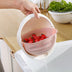 Portable detachable double-layer hollow fruit and vegetable cleaning drain basket Washed rice noodles - Minihomy