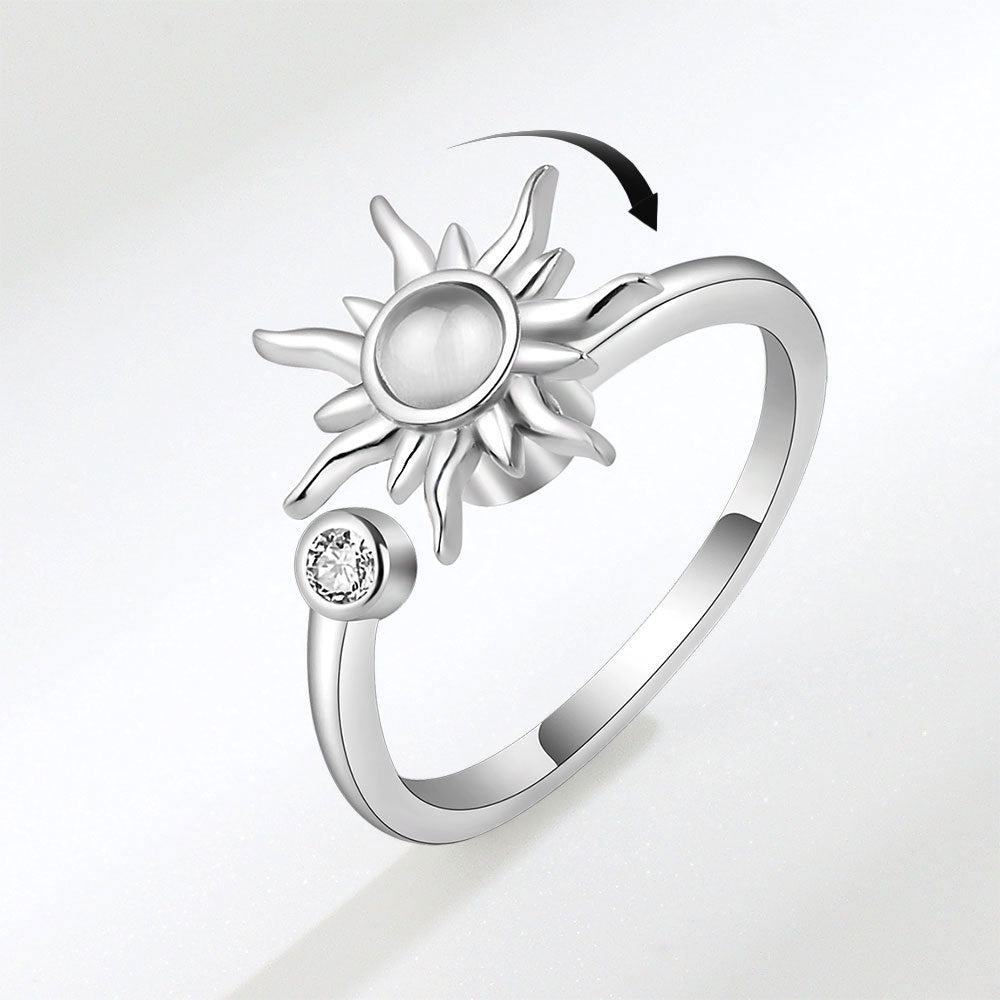 Rotating Sunflower Relief And Anti-Stress Ring