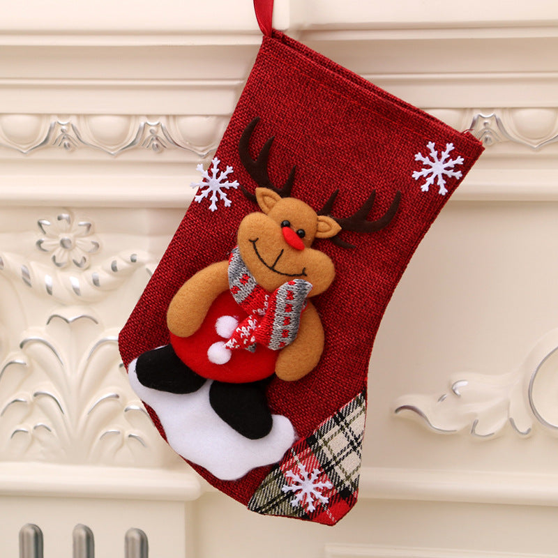 Christmas gift bag christmas hanging socks - Minihomy