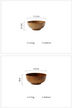 Wooden Bowl Japanese Style Wood Rice Soup Bowl Salad Bowl Food Container Large Small Bowl for Kids Tableware Wooden Utensils