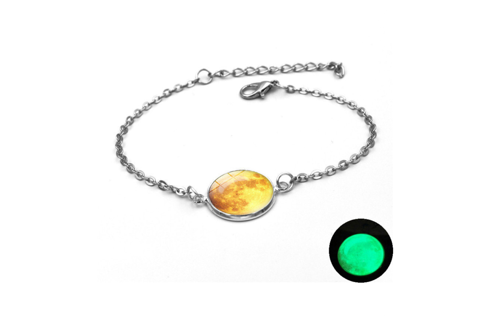 Luminous Star Series Planet Necklace Crystal Cabochon Bracelet - Minihomy