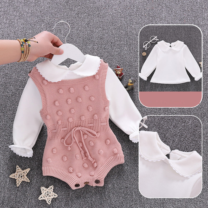 Newborn Knitted Clothes Spring Autumn Toddler Baby Girl Rompers