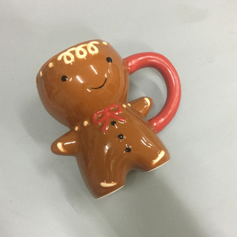 Gingerbread Man Christmas Ceramic Tea Mug - Minihomy