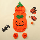 Baby Clothes Halloween Costume - Pumpkin Cosplay Jumpsuit - Minihomy