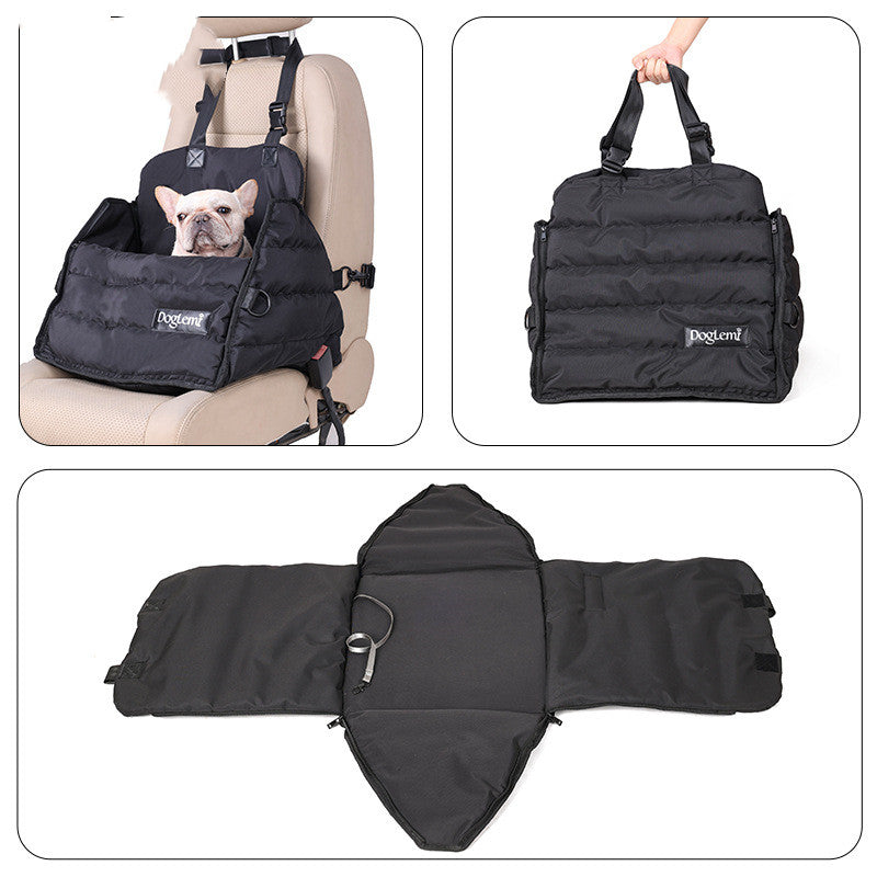 Car Front And Rear Seat Dog Pad Multi-functional Anti Splash Autumn And Winter Pet Bag - Minihomy