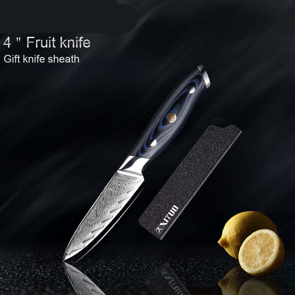 Damascus Knife Set Kitchen Knife Meat Slicing Knife - Minihomy