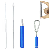 Telescopic colorful stainless steel straw