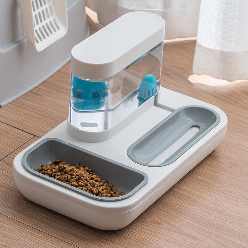 Automatic pet cat feeder water dispenser