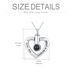 925 Sterling Silver Heart Urn Necklace for Ashes Heart Pendant - Minihomy