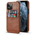 Oil-waxed Calfskin Pattern Mobile Phone Card Protective Case - Minihomy