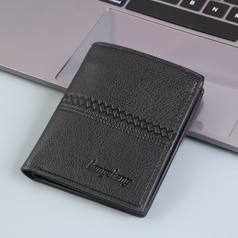 Men Short Leather Wallet