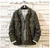 Mens Camouflage Denim Jeans Jacket & Coats - Minihomy