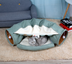 Pet Cats Tunnel Interactive Play Toy Mobile Collapsible Ferrets Rabbit Bed tunnels Indoor Toys Kitten Exercising Products