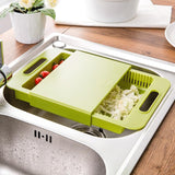 Multifunction Kitchen Chopping Blocks Sinks Drain Basket Cutting Board Vegetable Meat Tools Kitchen Accessories Chopping Board - Minihomy