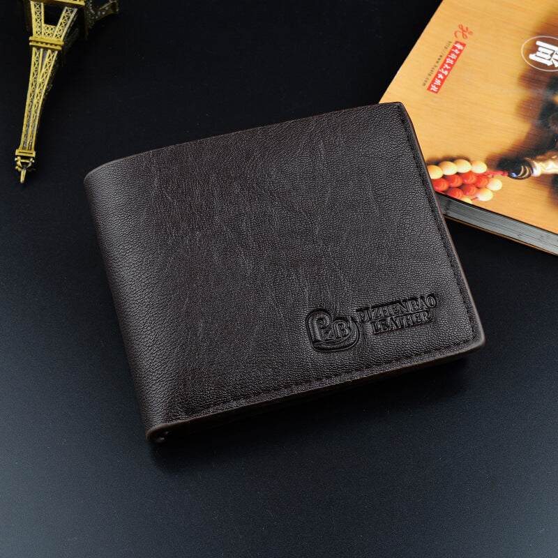 Men Wallets Purse PU Small Mini Storage Bag