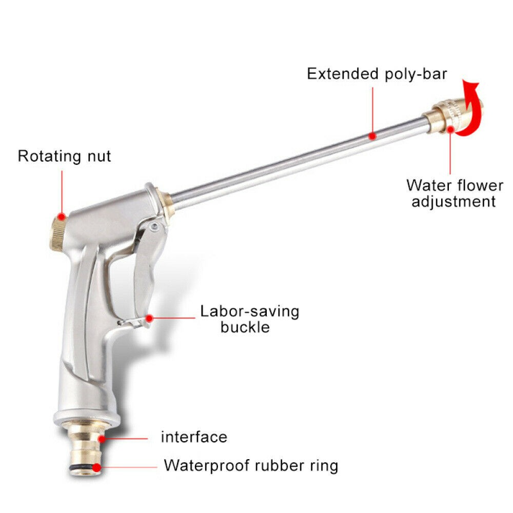 High Pressure Power Washer Water SprayG-un Nozzle Wand Attachment Garden Hose US