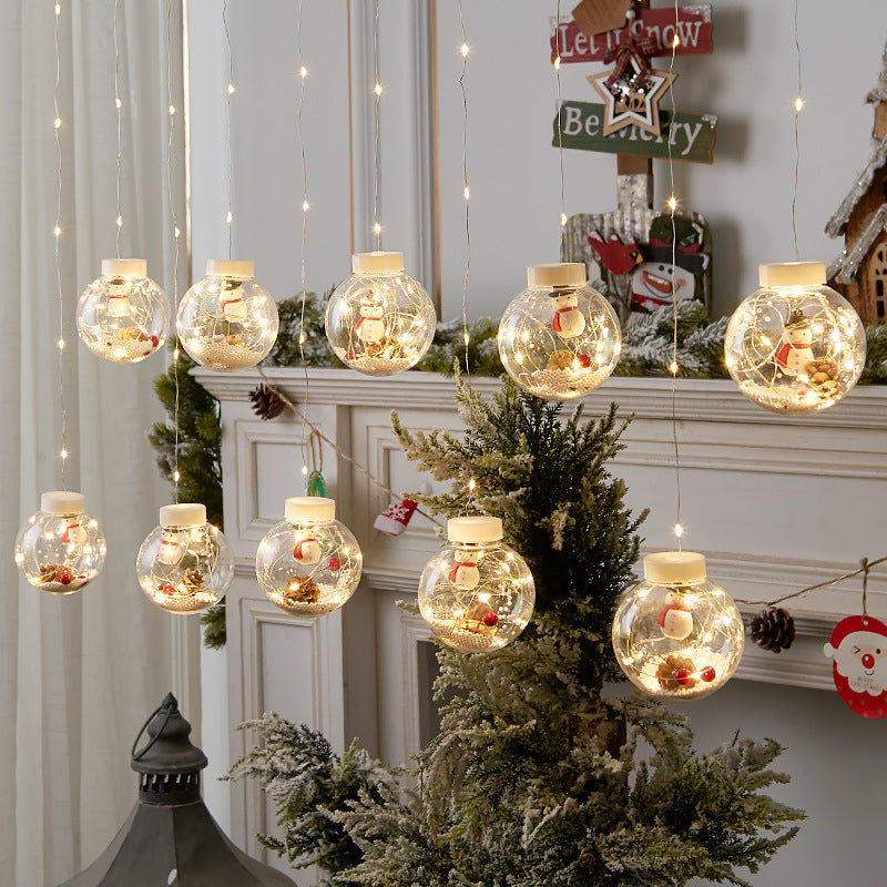 Curtain Lights Decorate Christmas Tree Pendants