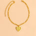 Initial Letter Anklet Gold Color Heart Pendant Foot Bracelets Women - Minihomy