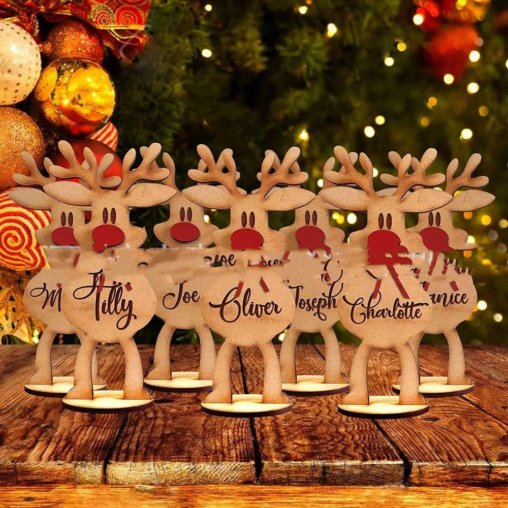 Elk Reindeer Family Christmas Ornament Decoration - Minihomy