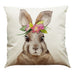 Easter Bunny Cotton And Linen Pillowcase - Minihomy